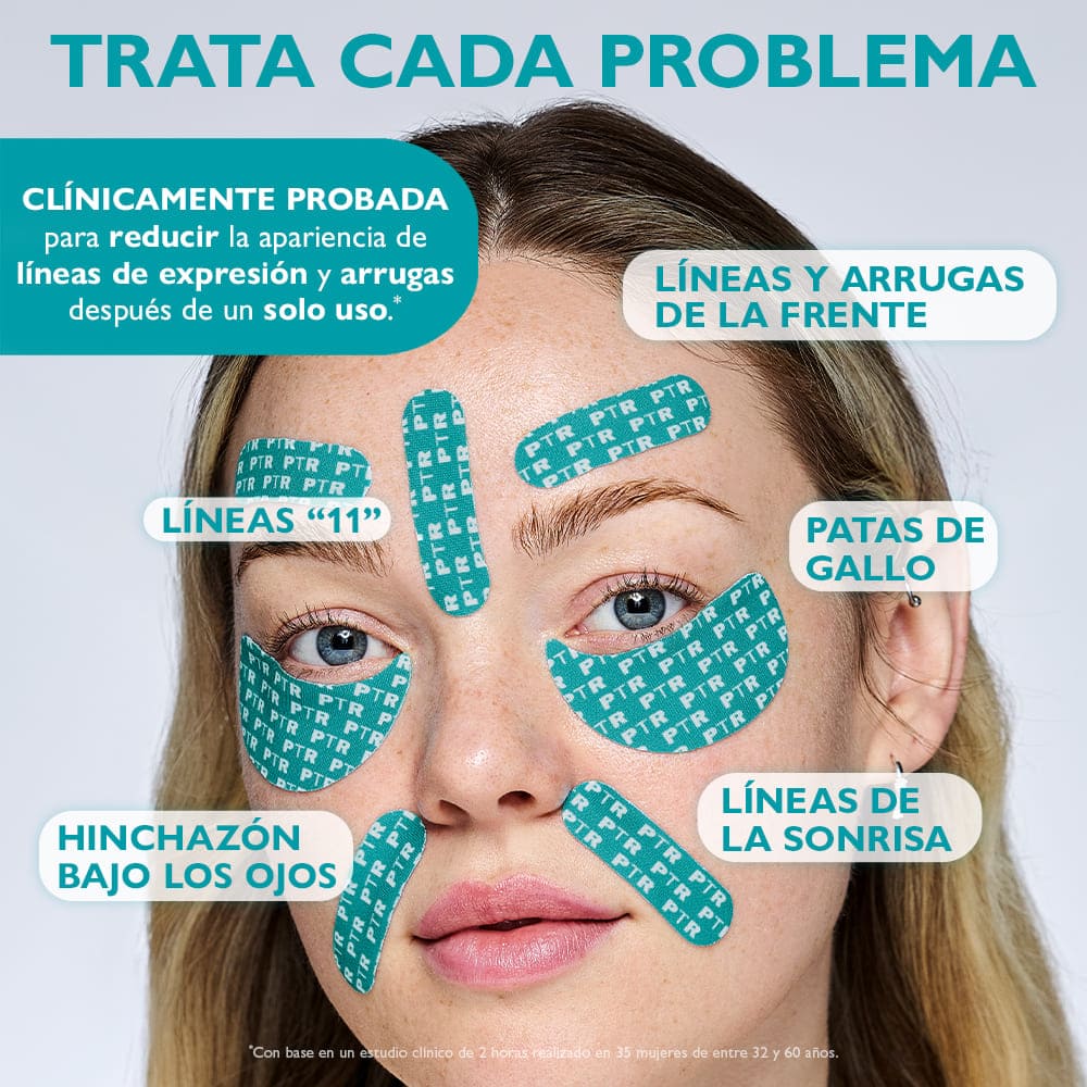 PEPTIDE SKINJECTION&trade; PEPTIDE-INFUSED FACE & EYE TAPE (CINTAS PARA CARA Y OJOS)